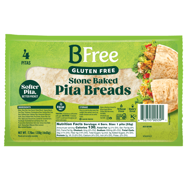 Is it Low FODMAP? Bfree Foods Stone Baked Pita Breads
