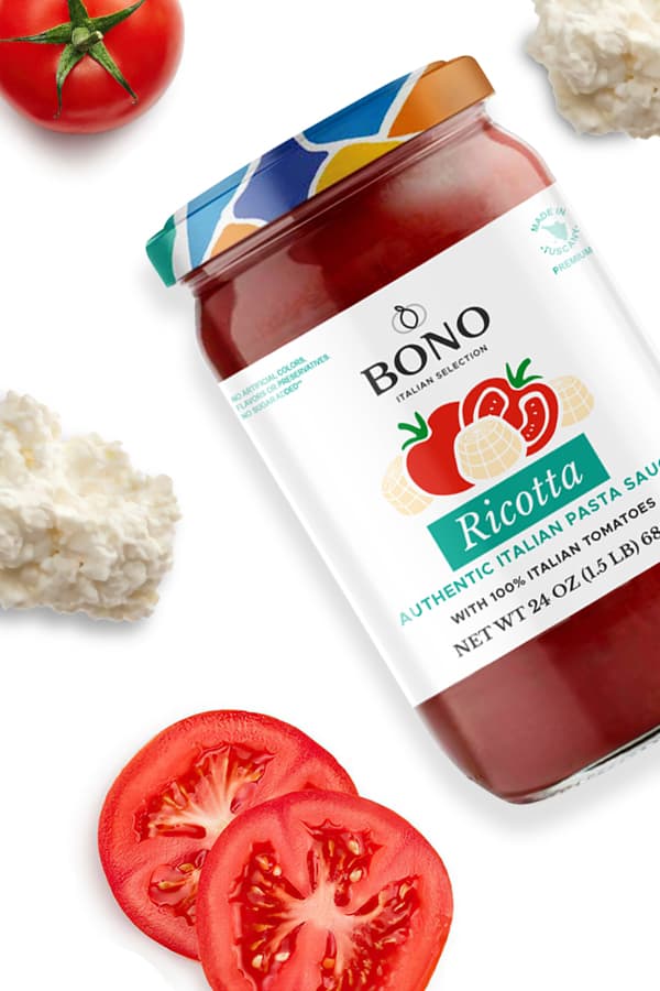 Bono Ricotta Authentic Italian Pasta Sauce