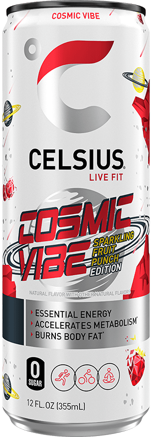 Celsius Live Fit Cosmic Vibe Sparkling Fruit Punch Edition