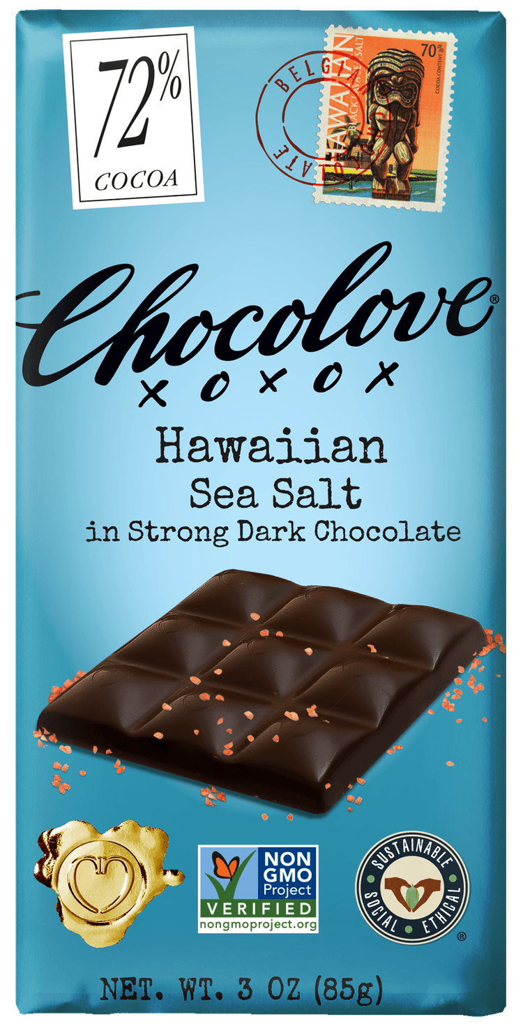 Chocolove Hawaiian Sea Salt In Strong Dark Chocolate