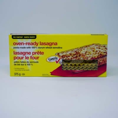 No Name Oven-Ready Lasagna