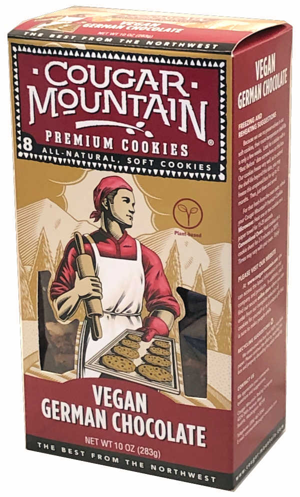 Cougar Mountain Premium Cookies Vegan German Chocolate