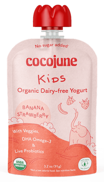 Cocojune Kids Banana Strawberry Organic Dairy-Free Yogurt