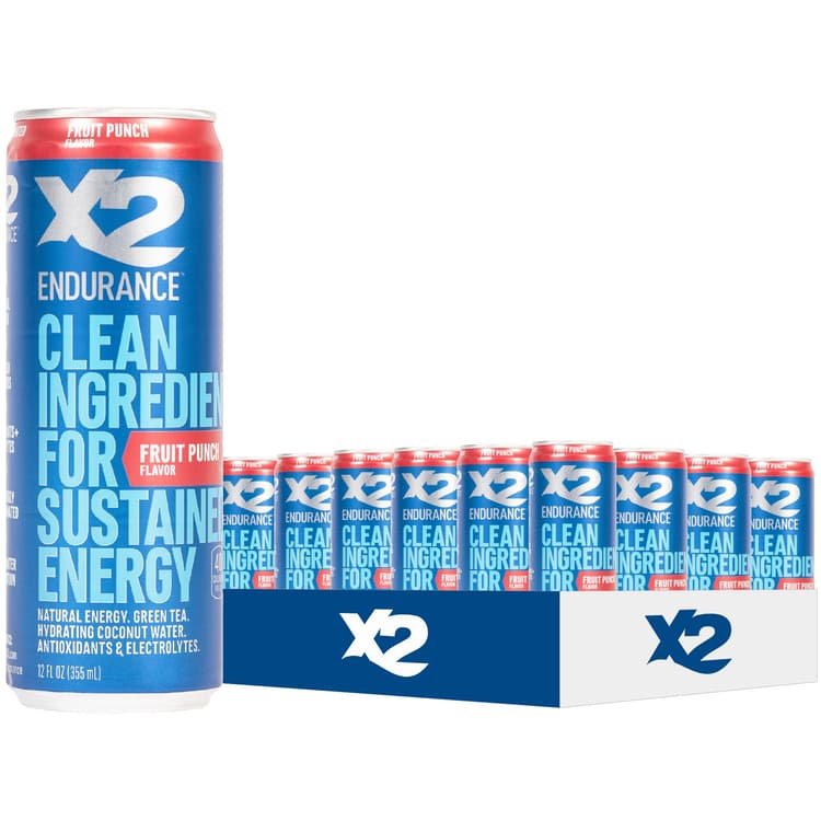 X2 Endurance Fruit Punch Clean Energy Drink