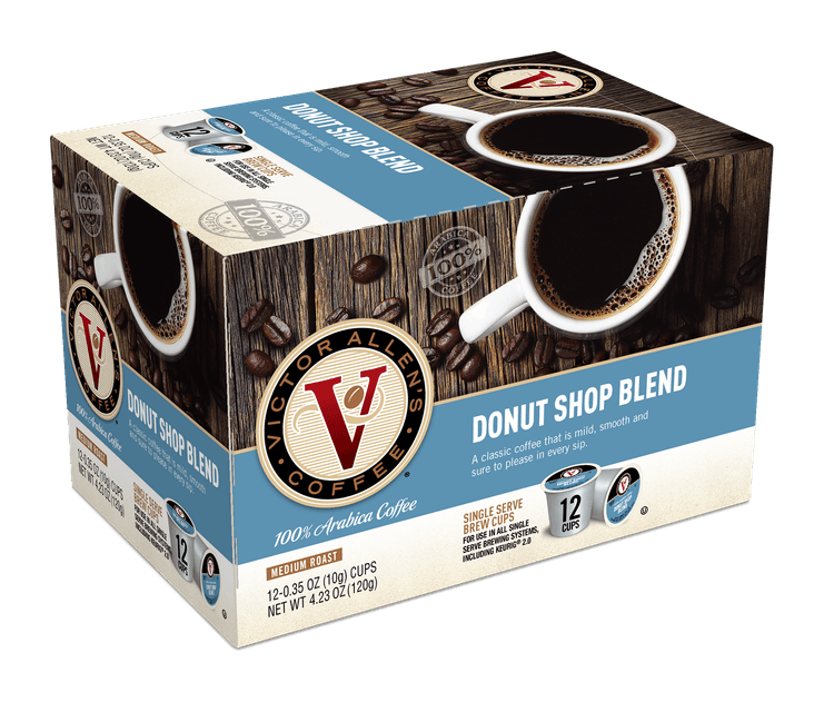 Victor Allen'S Donut Shop Blend Coffee , Medium Roast, Single Serve Brew
