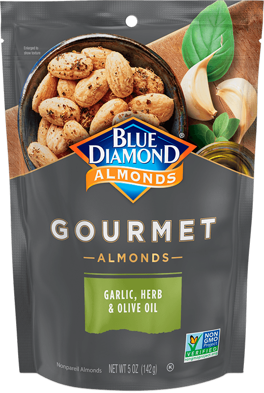 Blue Diamond Gourmet Almonds, Garlic, Herb And Olive Oil
