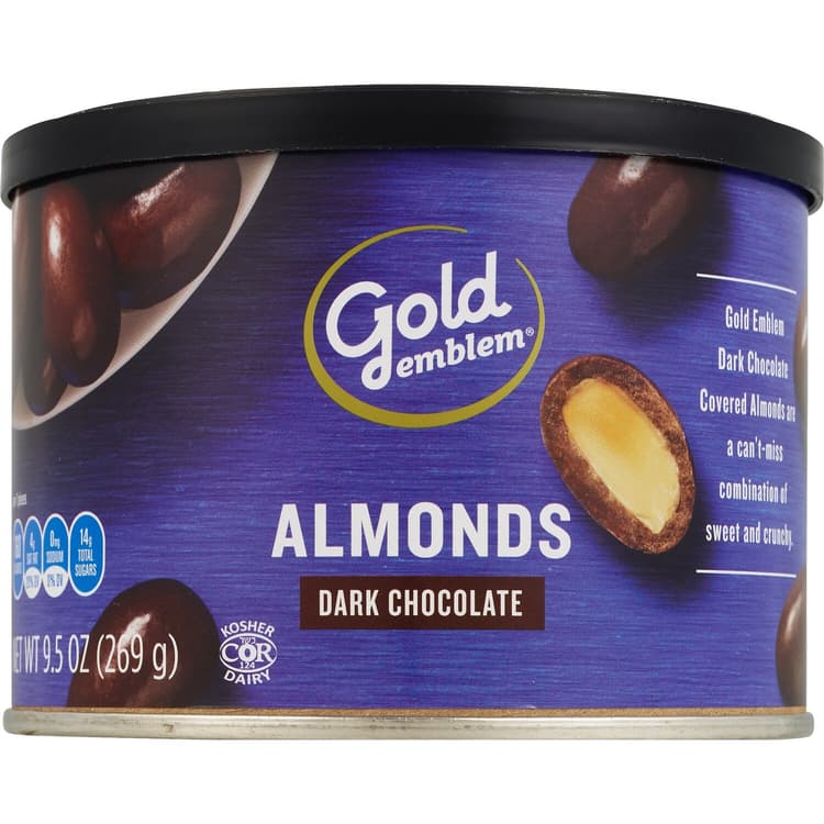 Gold Emblem Dark Chocolate Covered Almonds