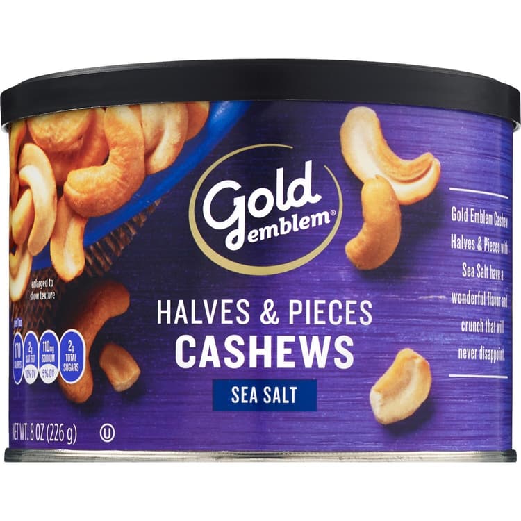 Gold Emblem Cashews Halves And