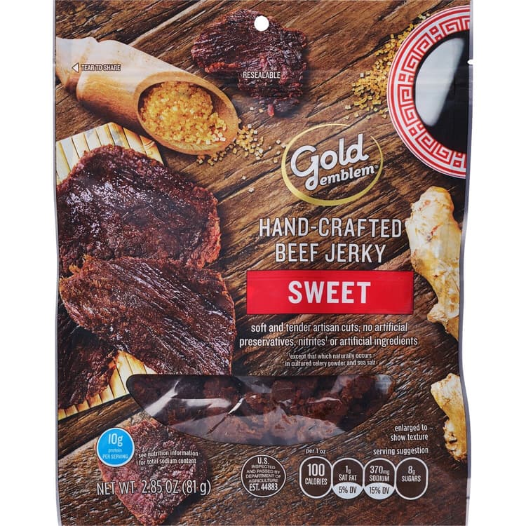 Gold Emblem Hand-Crafted Sweet Beef Jerky
