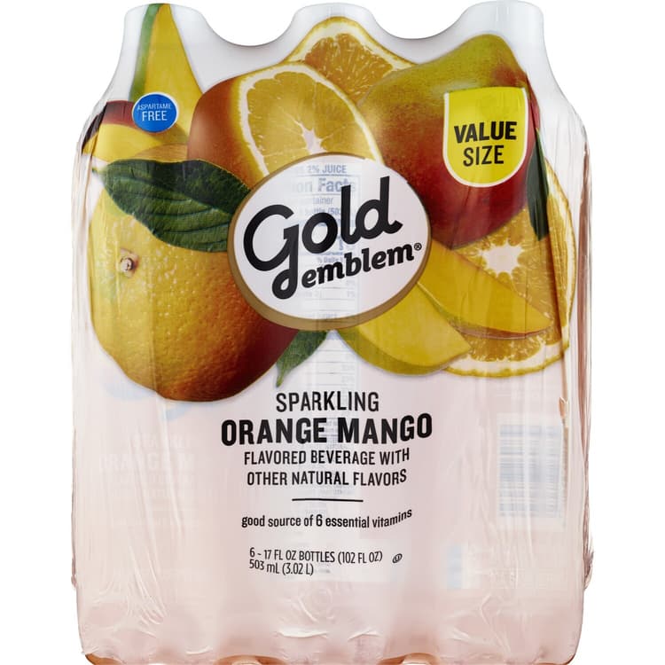 Gold Emblem Sparkling Orange Mango Water