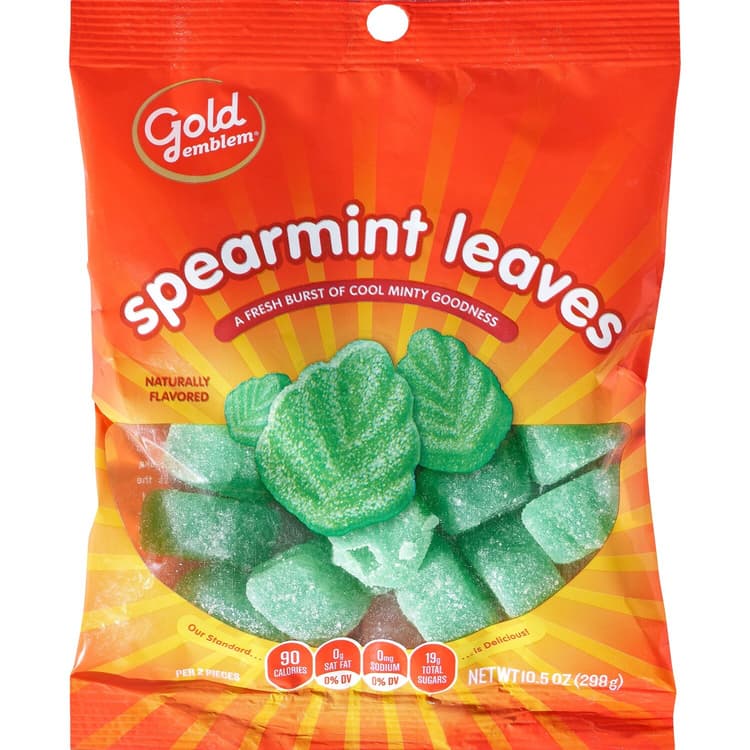 Gold Emblem Spearmint Leaves Jelly Candy