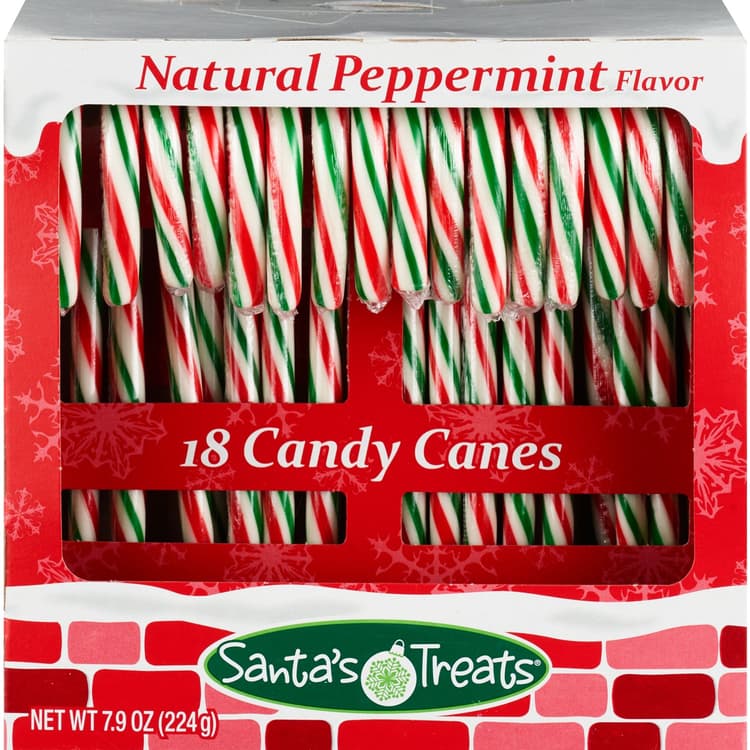 Santa'S Treats Peppermint Candy Canes Minis