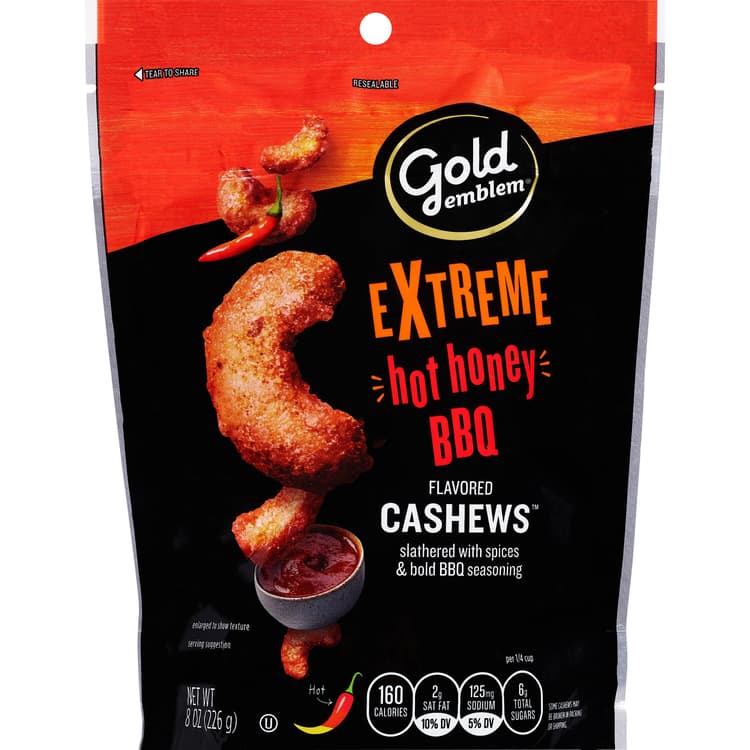 Gold Emblem Extreme Hot Honey Bbq Cashews