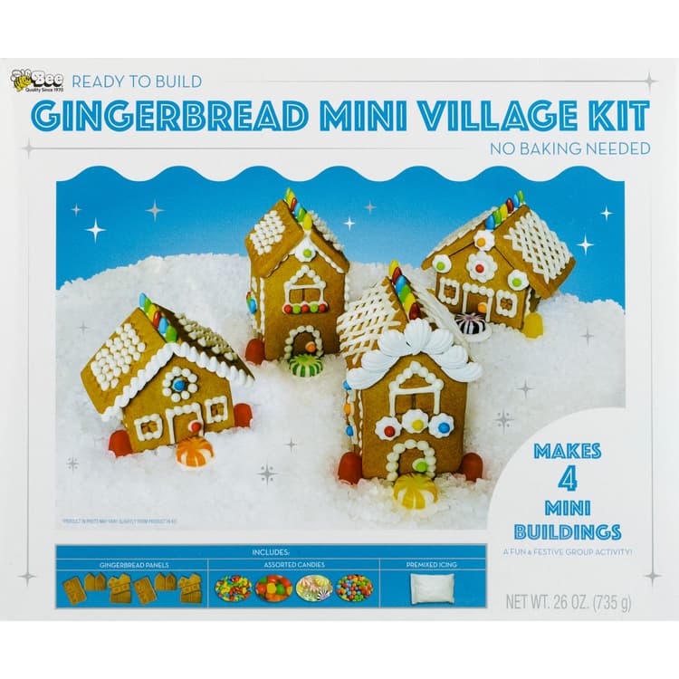Bee Gingerbread Mini Village Kit