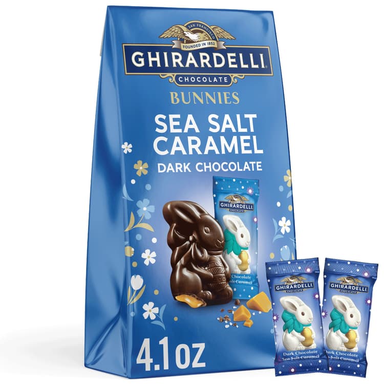 Ghirardelli Dark Chocolate Caramel Bunny Bag
