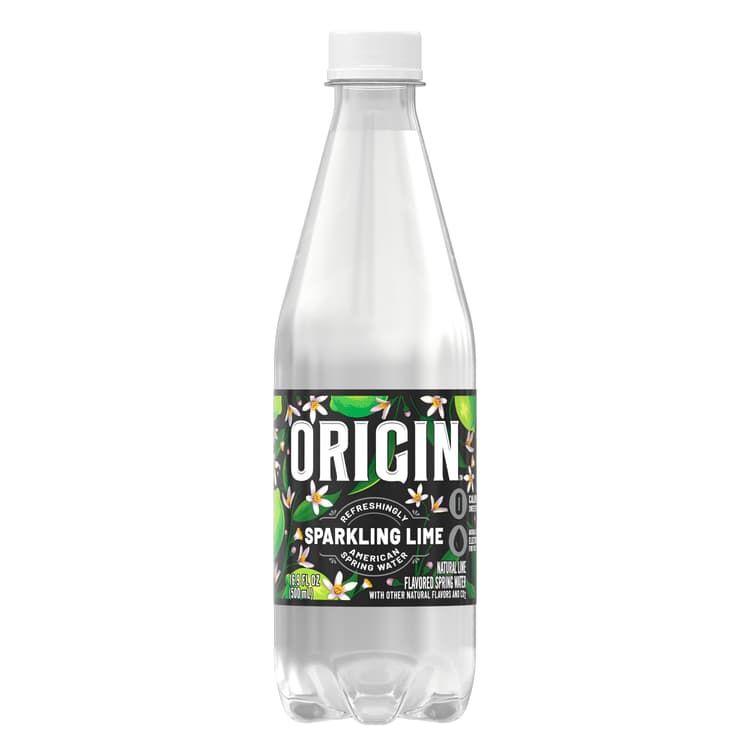 Origin, Sparkling Water, Lime Flavor, Oz, Recycled Plastic