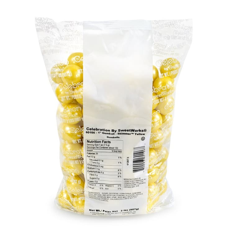 Sweetworks Shimmer Gumballs Yellow