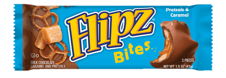 Flipz Bites Bar With Pretzels & Caramel