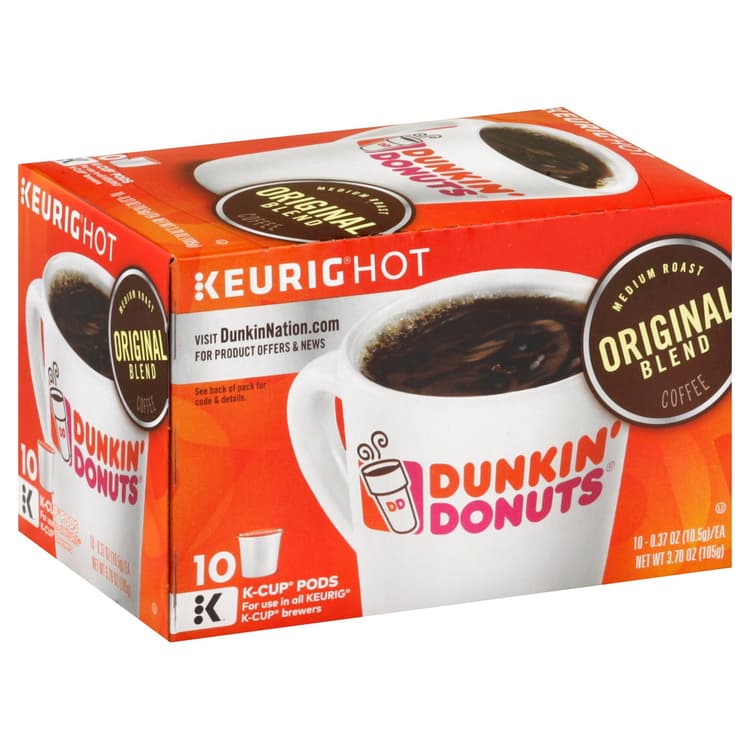 Dunkin' Donuts K-Cup Pods, Original Blend Medium Roast Coffee