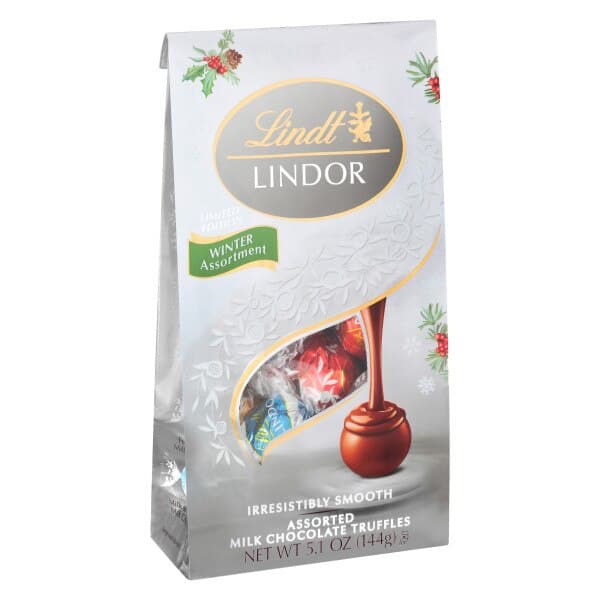 Lindt Lindor Holiday Assorted Chocolate Candy Truffles With Smooth, Melting Truffle Center