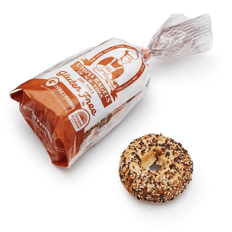 Utopia Bagels Of New York Original Sunshine Gluten Free Bagels. Everything