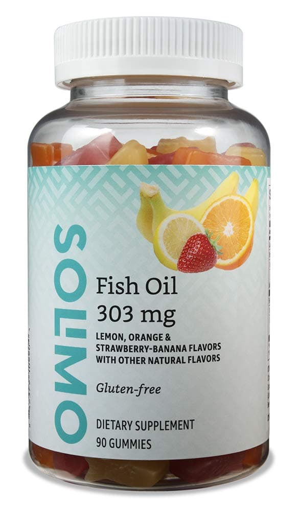 Solimo Fish Oil Lemon, Orange & Strawberry-Banana Flavors