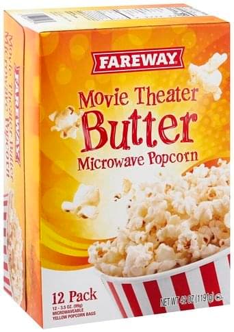 Fareway Movie Theater Butter Microwave Popcorn