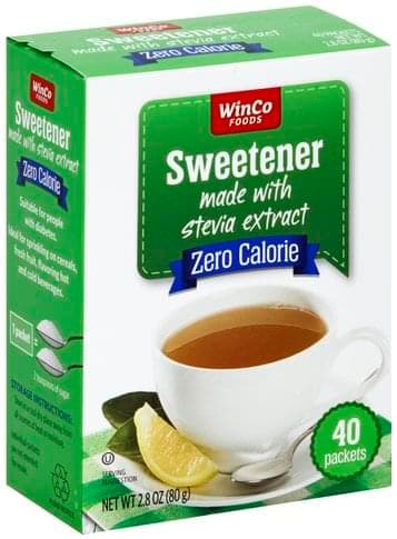 Winco Foods Sweetener Made With Stevia Extract