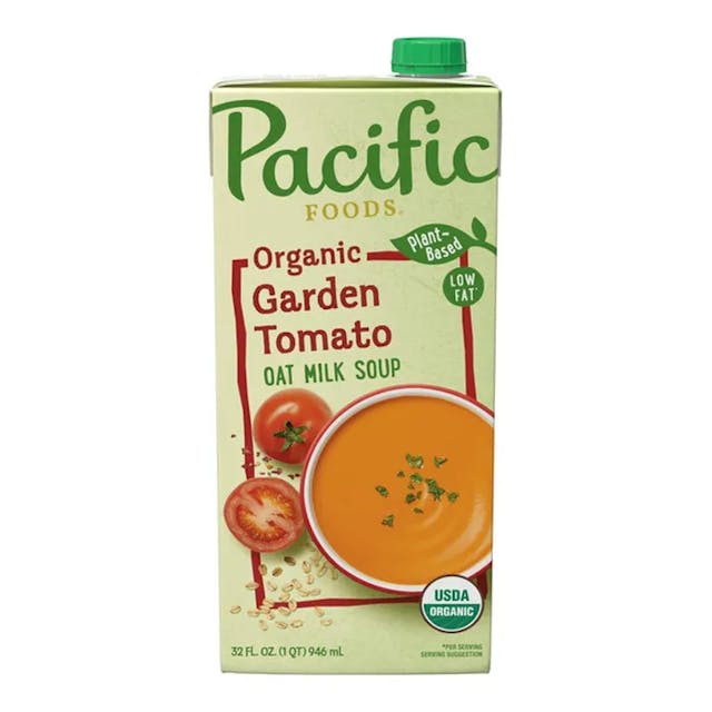 Is it Shellfish Free? Pacific Foods Organic Creamy Oat Milk Soup Garden Tomato