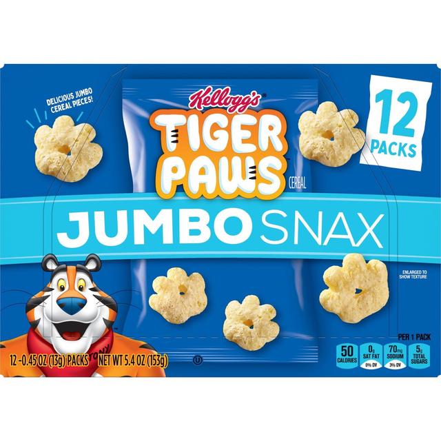 Is it Vegetarian? Tiger Paws Jumbo Snax Cereal Snacks