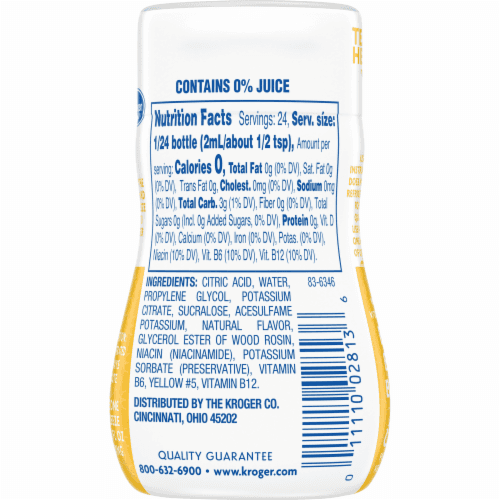 Kroger Vitamin Lemonade Liquid Water Enhancer