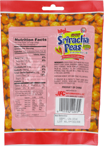 Hapi Snacks Spicy Sriracha Peas