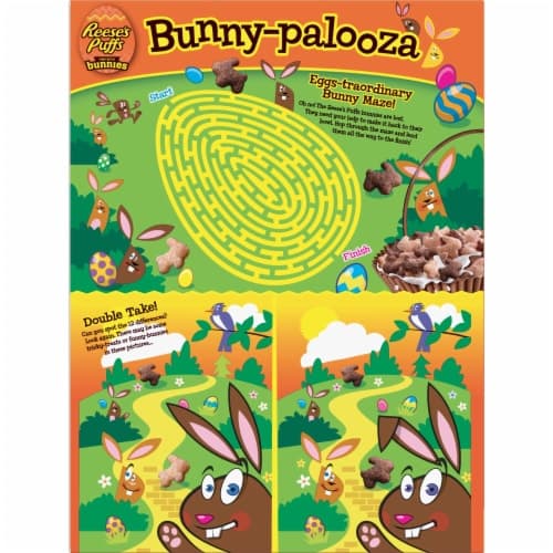 Reese'S Puffs Peanut Butter Bunnies Sweet & Crunchy Corn Puff Cereal