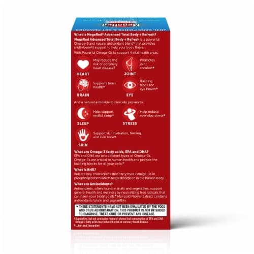 Megared Advanced Total Body Refresh Omega-3S Softgels