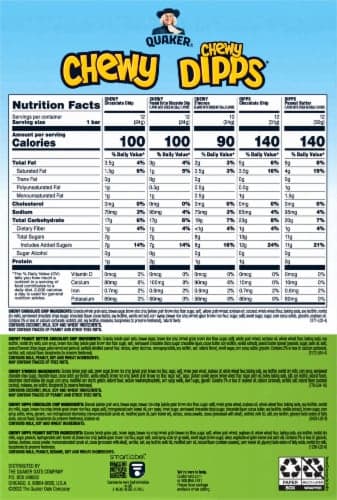 Quaker Chewy Granola Bars & Chewy Dipps Variety