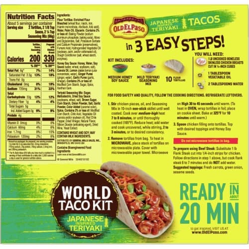 Old El Paso Japanese Inspired Teriyaki World Taco Dinner Kit