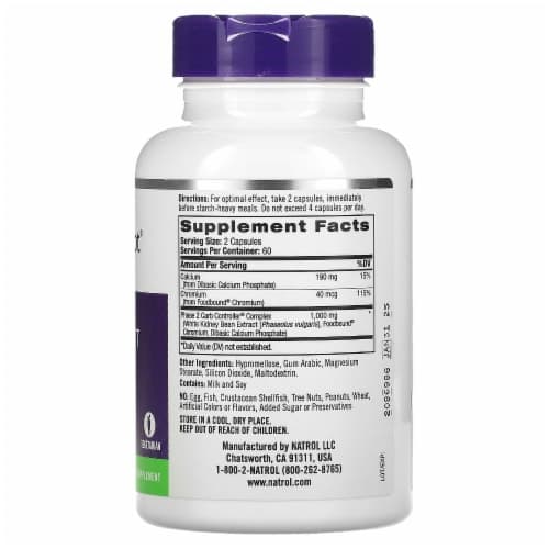Natrol White Kidney Bean Carb Intercept Phase 2 Capsules