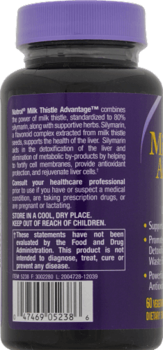 Natrol Milk Thistle Advantage Vegetarian Capsules