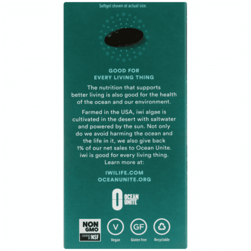 Iwi Algae-Based Cholesterol Omega-3 Supplement
