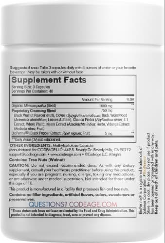 Codeage Natural Mimosa Pudica Seed+ Capsules