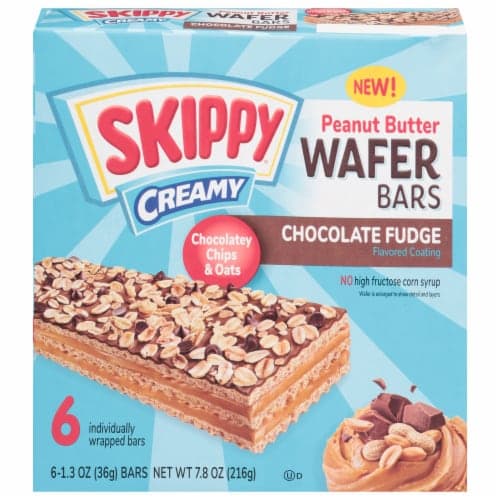 Skippy Peanut Butter And Chocolate Fudge Wafer Bars