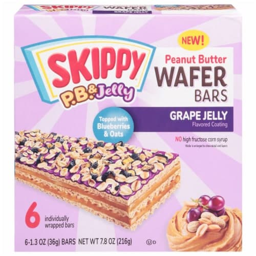 Skippy Peanut Butter And Grape Jelly Wafer Bars