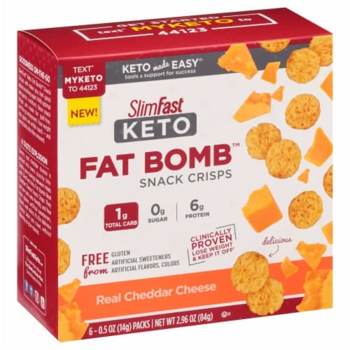 Slimfast Keto Cheddar Cheese Crisps