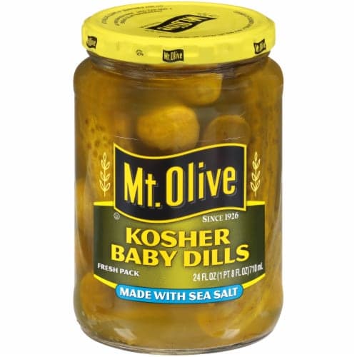 Mt. Olive Kosher Baby Dills With Sea Salt