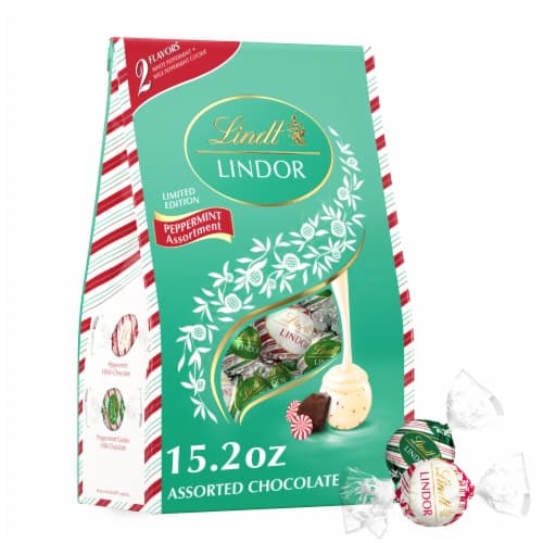 Lindt Lindor, Assorted Chocolate Truffles, Peppermint