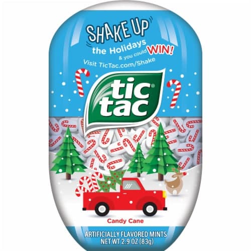 Tic Tac Holiday Candy Cane Flavored Mints