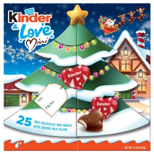 Kinder & Love Milk Chocolate, Mini Hearts, Smooth & Creamy