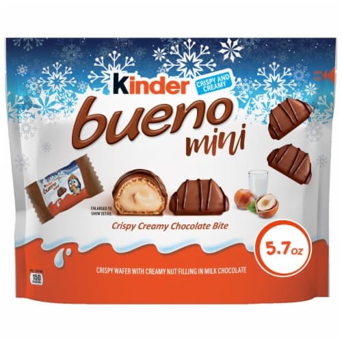 Kinder Bueno Mini Milk Chocolate And Hazelnut Cream Stocking Stuffer Individually Wrapped Bars