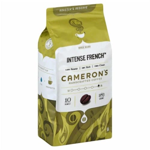 Camerons Coffee, Handcrafted, Whole Beans, Intense French