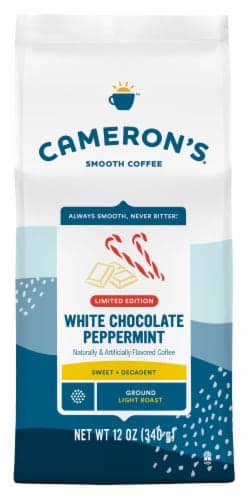 Cameron'S Coffee, Ground, Light Roast, White Chocolate Peppermint